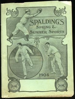 1904 Spalding Spring and Summer Baseball Tennis Equipment Catalog