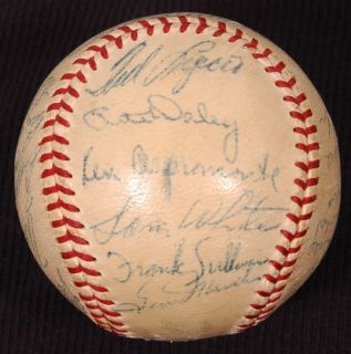 1957 Boston Red Sox Team Signed Baseball 23 Signatures