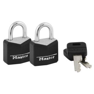 Image of Master Lock 121T Covered Solid Body Padlocks   2 pack