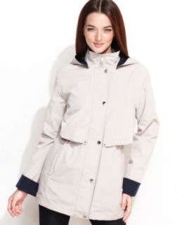 Nautica Jacket, Hooded Colorblock Anorak   Womens Coats