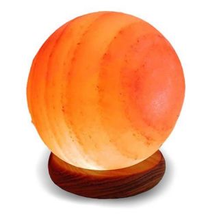 USB Globe Sphere Himalayan Crystal Salt Rock Ionic Lamp Mini