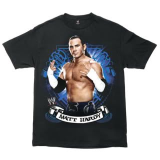 Matt Hardy Blue Pose T Shirt WWE Authentic