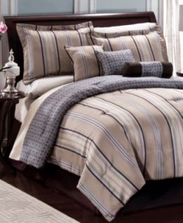 Rivieria 7 Piece Jacquard Comforter Sets   Bed in a Bag   Bed & Bath