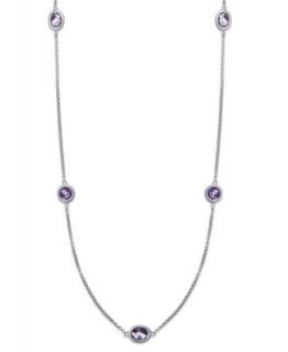 Sterling Silver Necklaces, Amethyst Station Necklaces (4 12 ct. t.w