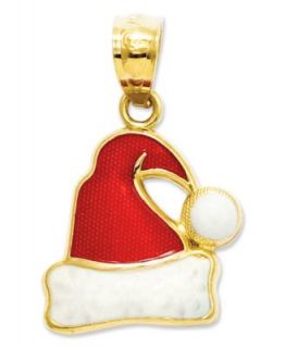 14k Gold Charm, Enamel Reindeer Head Charm   Bracelets   Jewelry