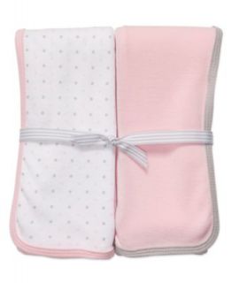 Carters Baby Set, Baby Girls Solid and Dot Swaddle Blanket Set