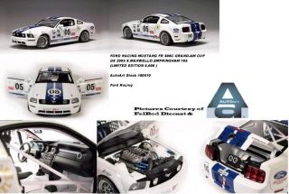 18 Autoart 2005 Mustang Grand Am White Ford Racing Fr 500C
