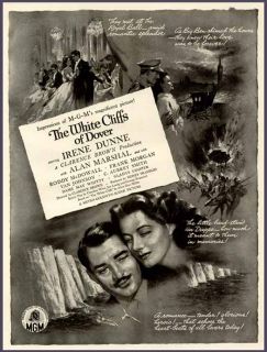 1944 New MGM Movie Ad for The White Cliffs of Dover