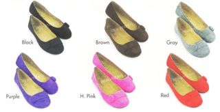 New Max Collection Suede Flat Shoes Point Choose Your Size and Color