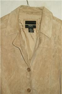 Massimo Pigskin Suede Leather Jacket Womens XLarge