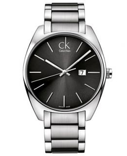 ck Calvin Klein Watch, Mens Swiss Exchange Stainless Steel Bracelet