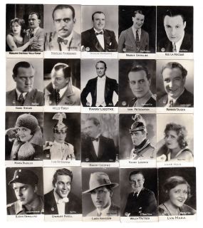 Cards Marlene Dietrich Maurice Chevalier Douglas Fairbanks