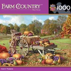 Masterpieces Farm Country Autumn Treasures Jigsaw Puzzle 1000 PC