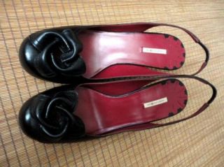 Maxstudio Black Leather Shoes Classics Size 5 5