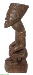 Yombe Seated Ancestor Figure Dr Congo African