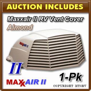 Maxxair II RV Vent Cover Almond Shell White 1 Pack Brand New Max Air 2