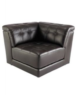 Leather Square Corner Unit, 37W x 37D x 31H   furniture