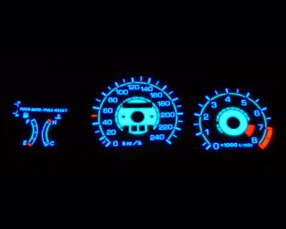 Mazda 323 BG MX3 Plasma Glow Gauges Dials 0 240 KMH