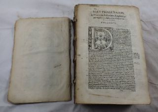 1571 Matthew Paris Monarchi Albanensis World History Roger of Wendover