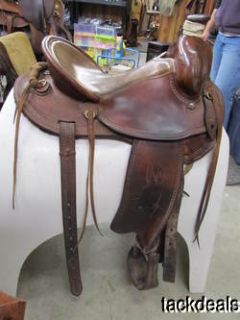 Jack McCloskey Saddle Co Custom Made Mule Trail Saddle Lightly Used