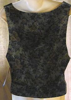McLaughlin Floral Velvet Vest 14