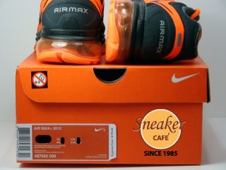 Nike Air Max 2012 Anthracite Black Total Orange SZ15 $170