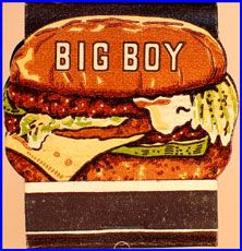 1950s Frischs Big Boy Contour Match Book Phone Book Reference
