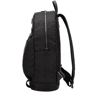 MCM Logo Jacquard Black New LineB Light and City look Casual Backpack