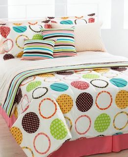 Lalla Dots 10 Piece Full Reversible Comforter Set