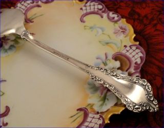 Rare Antique 1907 FLANDERS Fancy Meat Serving Fork by 1847 Rogers Bros
