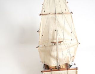 MAGNIFICENT NORSKE LOVE HANDMADE PAINTED WOODEN SAIL BOAT MODEL 38