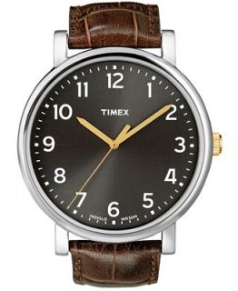 Timex Watch, Originals Brown Leather Strap 42mm T2N383UM