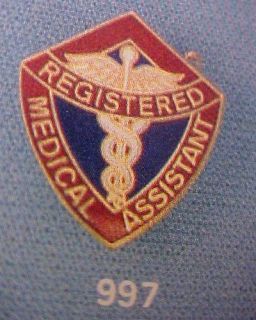 Registered Medical Assistant Insignia Emblem Pin 997