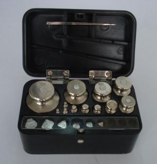 Vintage Medical Aphotecary Scale Weights Set Boxed