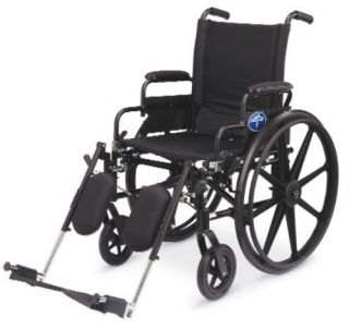Medline Excel K4 Wheelchair 18 w Leg Rests