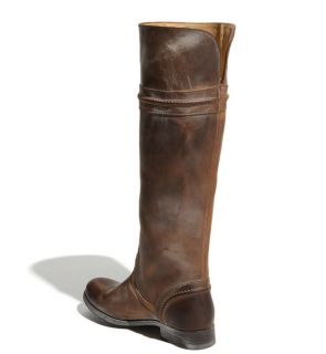 Frye Melissa Trapunto Tall Brown Cognac Leather Riding Boots 6 5 $347