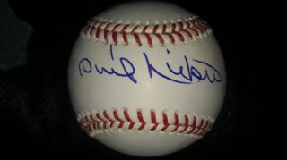 Milwaukee Atlanta Braves Phil Niekro Signed Baseball Certificate