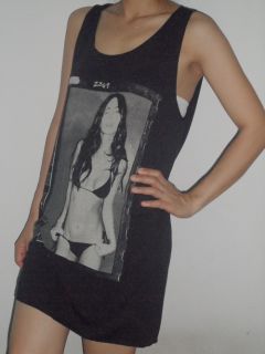 Megan Fox Singlet Tank Top T Shirt Lady Mini Dress