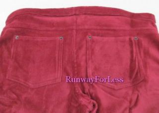 45 Memoi Fashion Legwear M L Corduroy Red Wine Leggings Pants