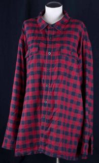 Red Lumberjack Flannel Thermal Lined Insulated Hunters Shirt Mens XXL