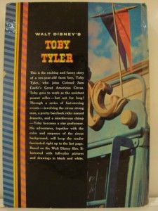 Walt Disneys Toby Tyler Golden Press RARE 1960 Edition