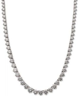 Sterling Silver Necklace, Swarovski Zirconia Necklace (53 ct. t.w