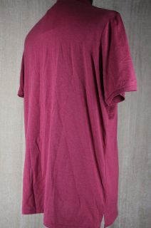 Pima Cotton Short Sleeve Polo Size XXXL $150 Magenta Pink Mel