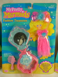 My Pretty Mermaids Vintage Doll Compact Playskool Lot