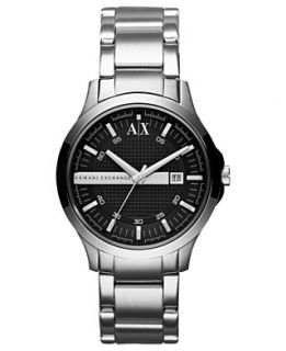 Armani Exchange Watch, Mens Stainless Steel Bracelet 40mm AX2124