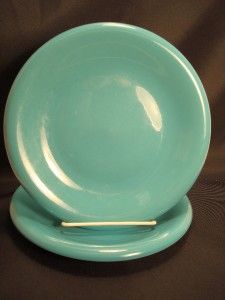 Mervyns 2 Stoneware Dinner Plates Plate Turquoise Blue