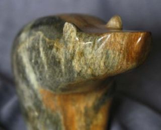 Carved Stone Sculpture of A Bear by Miles Metzger Bufano Style