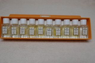 Vintage Fragonard 10 Miniature French Perfumes RARE Mini Parfum Grasse