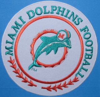 Miami Dolphins Team Jersey Logo 5 Patch NFL Football