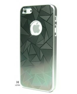 Brushed Metal Bumper Triangle Cover Case for iPhone 5 U375H